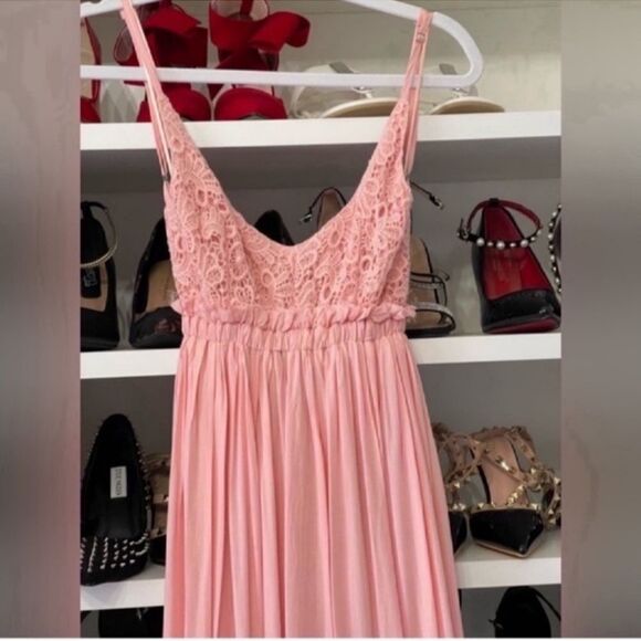 NWT ONCE IN A LIFETIME PINK MAXI DRESSE Size Small - Picture 7 of 16